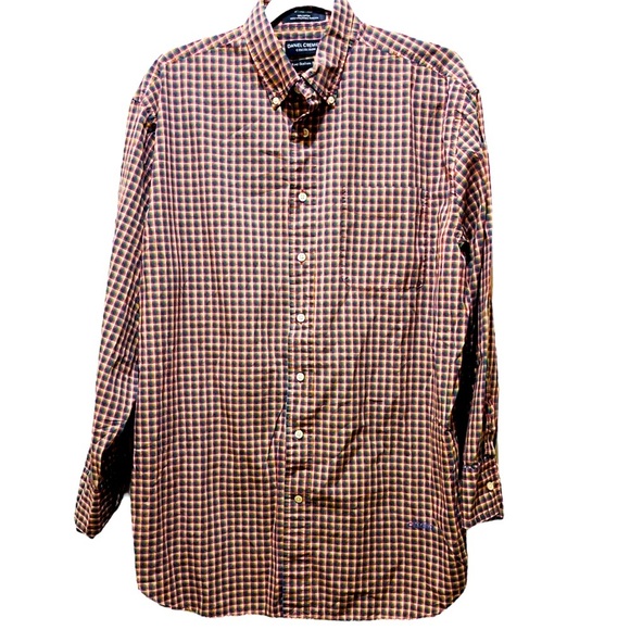 Very Nice Daniel Cremieux Fine Italian Fabric Plaid Button Down Size M - Picture 5 of 5
